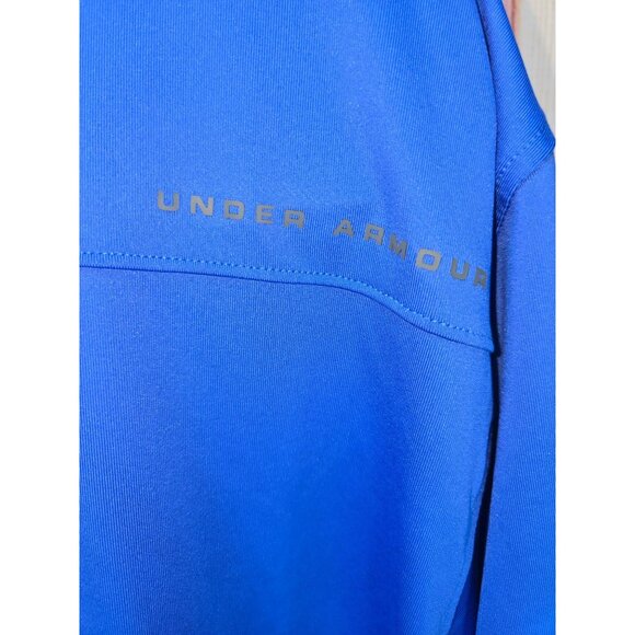 Under Armour Mens HeatGear Polo XXL Bluish-Purple Loose Fit Short Sleeve - Picture 6 of 7